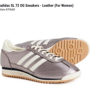 adidas Youth  SL 72 OG Sneakers in Metallic Lavender size 4